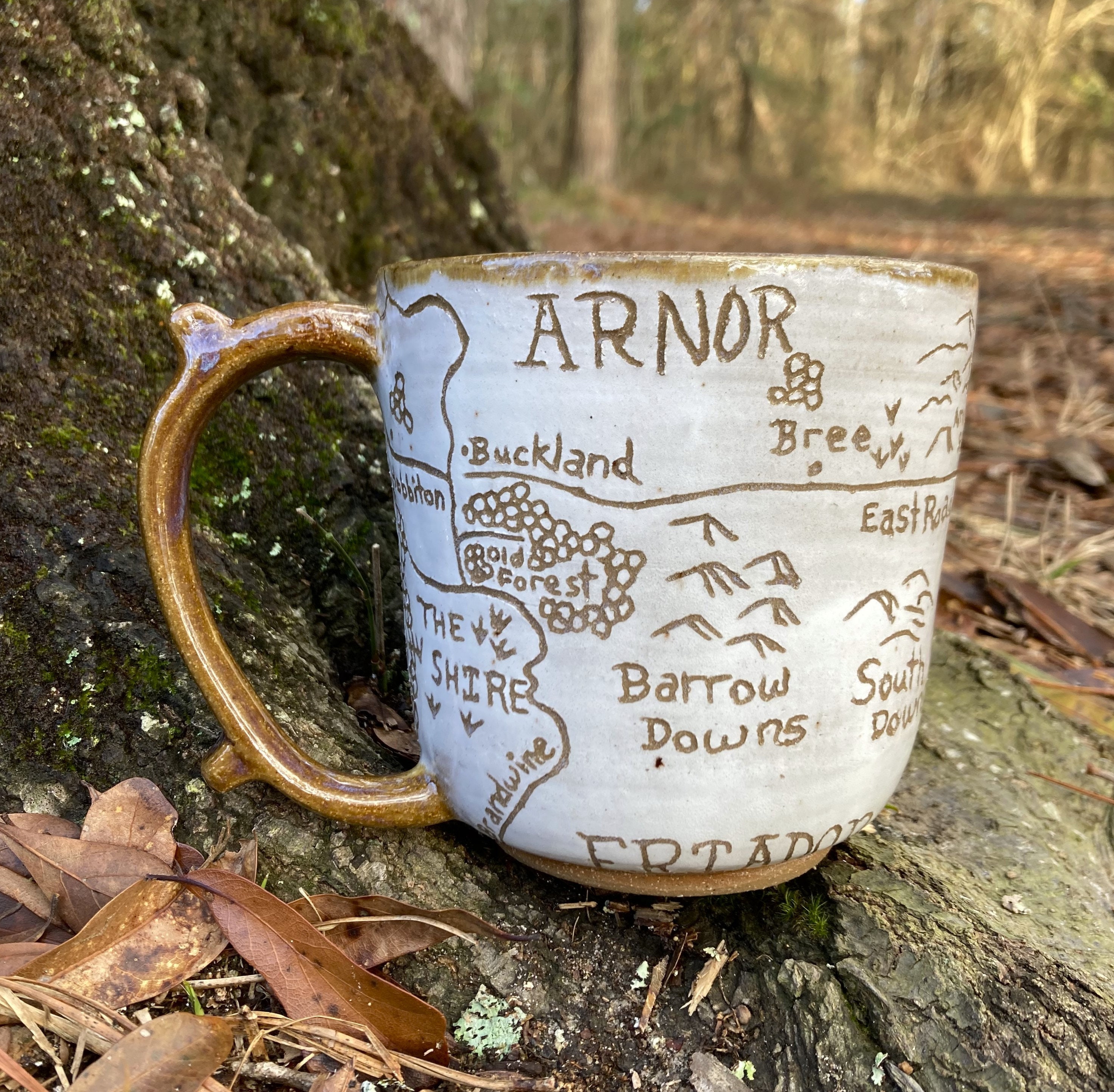 17oz Stoneware Middle Earth Map Mug - Etsy