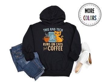 Radiology Coffee Hoodie, Xray Technologist Hoodies, Technician Hooded Sweatshirt