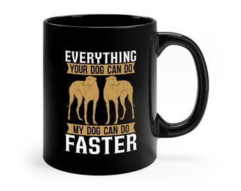 Greyhound Racing Mug, Pet Coffee Cup, Greyhounds Mugs