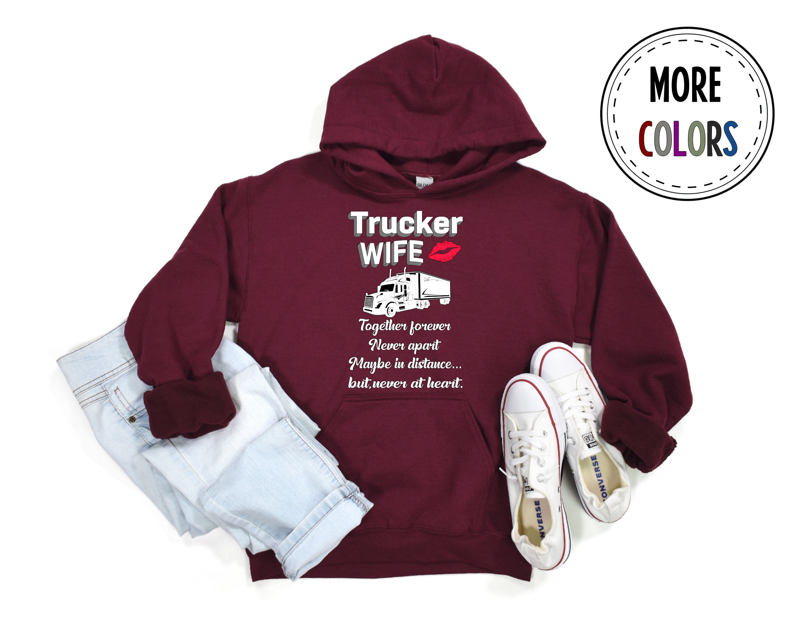 Racing Wife Handler Sherpa Jacket – Premium Heavyweight Pit Crew Hoodie Carolina Blue main image 1
