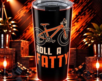 Fat Bike Tumbler 20 Oz With A Design For Fat Bike Fans