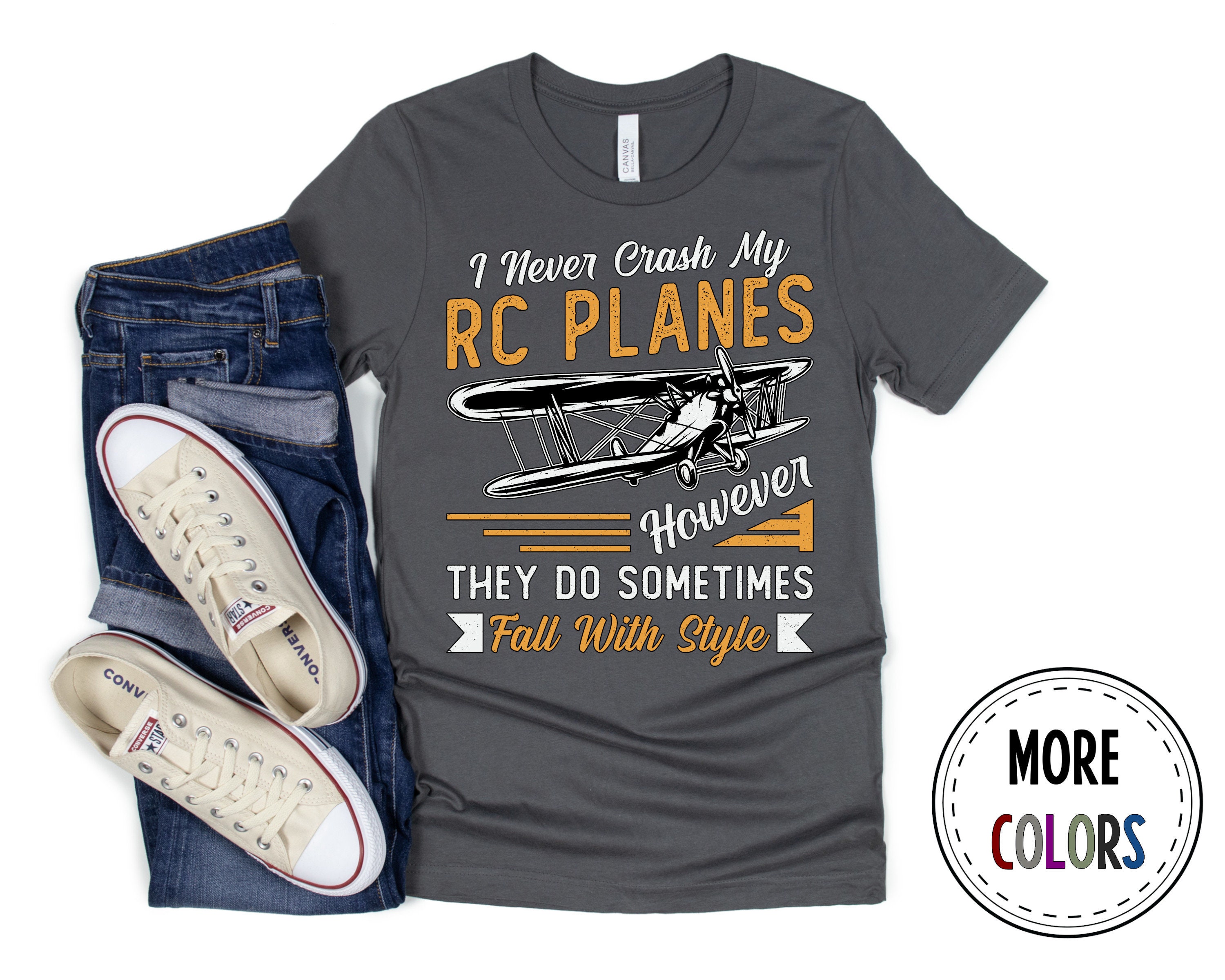 Mens I Never Crash My Rc Planes Radio Control Hobby T-Shirt Mens I Never Crash My Rc Planes Radio Control Hobby T-Shirt
