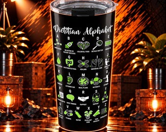 Dietitian Tumbler 20 Oz With Stainless Steel For Nutrition Experts
