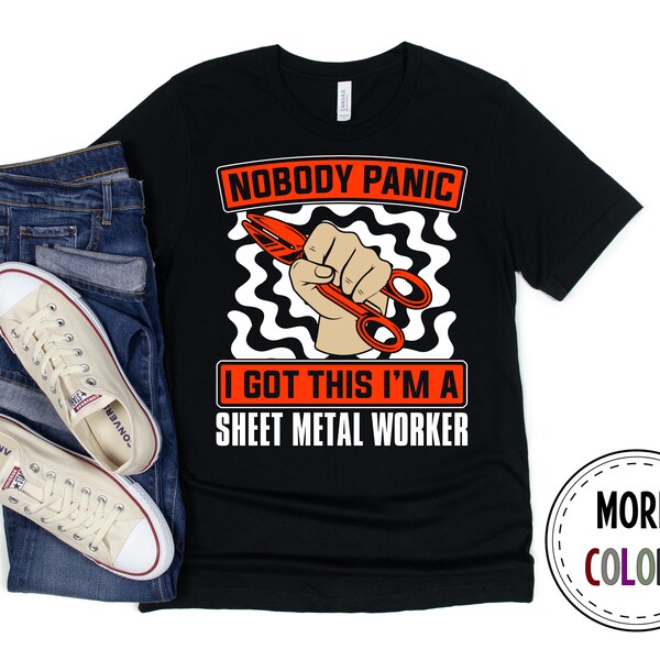 Sheet Metal Worker Funny T-Shirt - Best Ever Gift For Welders & Metal Workers (Unisex Cotton Tee)