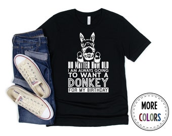 Donkey Shirt, Pet Donkey Tshirt, Farm Animal T shirt, Funny Donkey Lover Gift