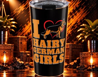 German Shepherd Dog Tumbler 20 Oz With A Design For Shepherd Dog Fans