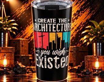 Architecture Tumbler 20 Oz With A Design For Architects