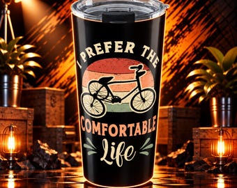 Trike Bike Tumbler 20 Oz With A Design For Trike Biker