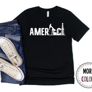 Oilfield Shirt, Oil Field America Tshirt