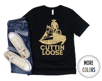 Cutting Horse Shirt, Rodeo Tshirt, Cow Horse T shirt, Funny Cutting Horses Gift