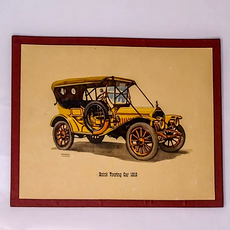 Vintage Car Prints Unframed Originals Ford Buick | Etsy