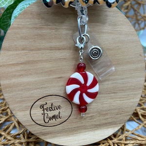 Charm enrouleur de badge menthe, breloque de bobine de badge, accessoires de bobine de badge, breloque de menthe poivrée, tirette de fermeture éclair, tirette de fermeture éclair pour enfants, enrouleur de badge pédiatrique