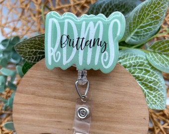 Credential badge reel, ultrasound tech badge reel, ultrasound tech gift, ultrasound gift, badge reel
