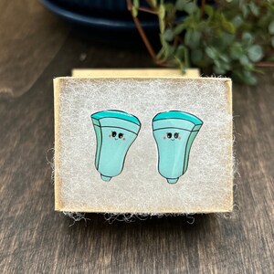 Ultrasound earrings, ultrasound transducer, ultrasound tech earrings, ultrasound tech gift, ultrasound gift