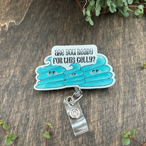 Ultrasound badge reel, ultrasound Gel, ultrasound tech badge reel, ultrasound tech gift, ultrasound gift, badge reel