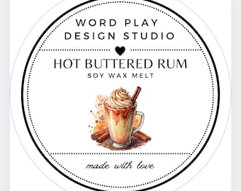 Hot Buttered Rum Wax Melt, Richly Scented Bakery Type, Best Selling Home Fragrance, Top Seller, Customer Favorite, Birthday Gift