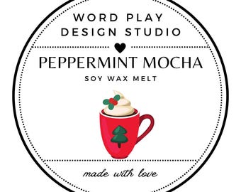 Peppermint Mocha Wax Melt, Coffee Shop Favorite