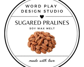 Sugared Pralines Soy Wax Melt, Kitchen Scent, Flameless Candle