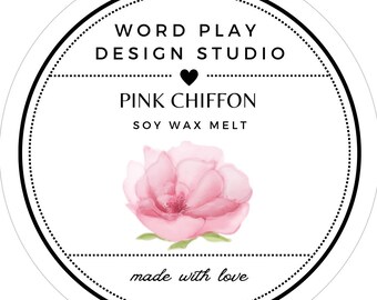 Pink Chiffon Wax Melt, Floral Perfume, Inspired Type, Wedding Season, Bridal Gift, New Home Fragrance