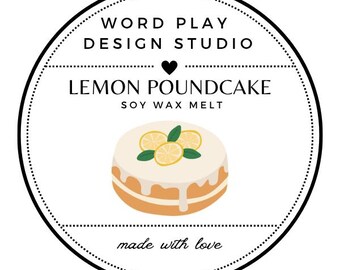 Lemon Pound Cake Soy Wax Melt, Sweet Sugar Glaze, Warm Butter Cake, Lemon Zest, Hand Poured, Home Fragrance