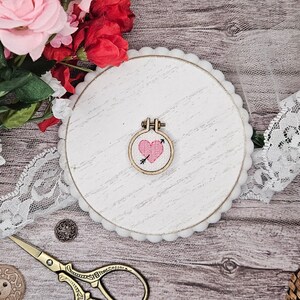 Mini Arrow Through Heart Cross Stitch Pattern