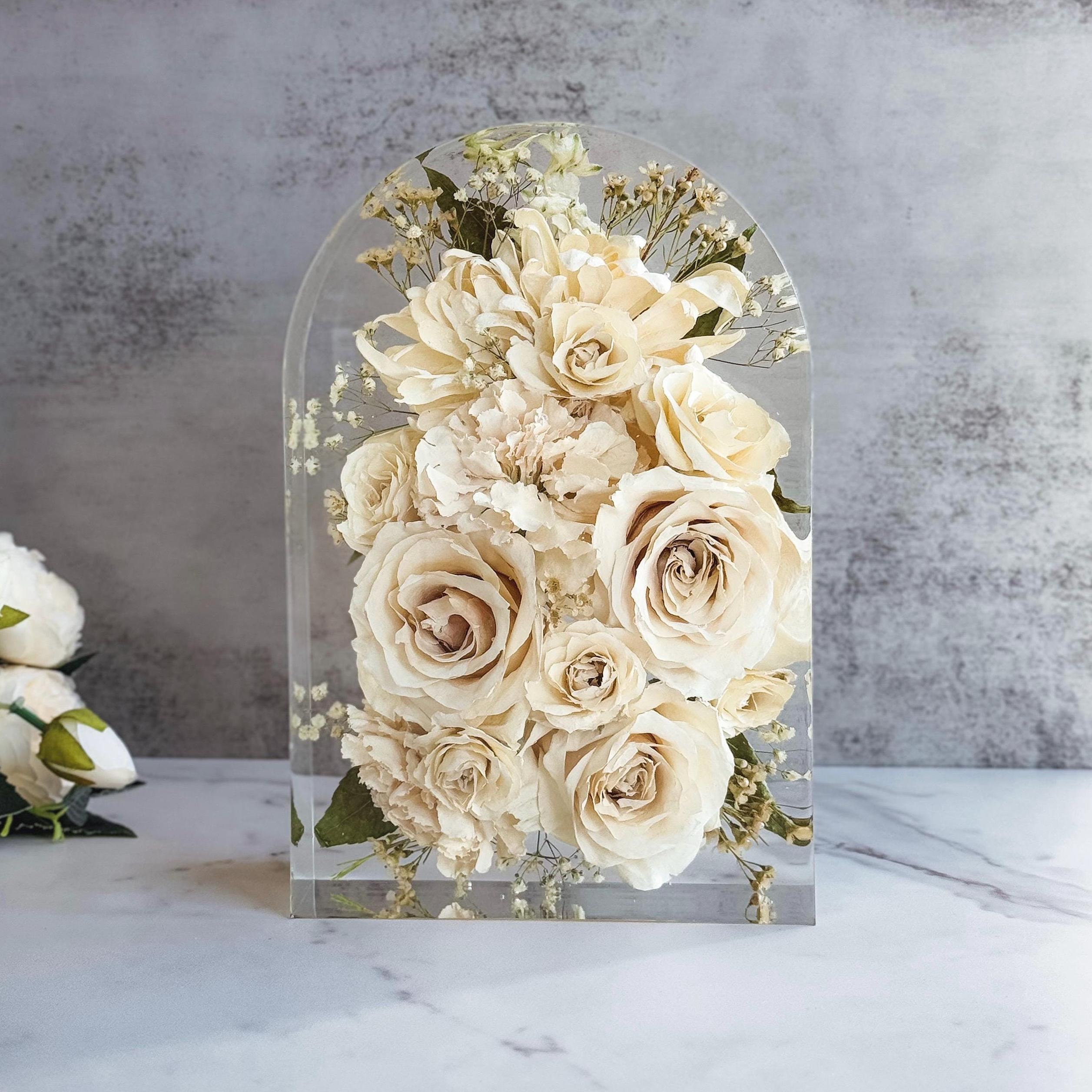 Resin Bouquet Preserved | Wedding Bouquet Preservation | Flower Preservation | Floral Preservation in resin | Resin Arch | Resin Bookends