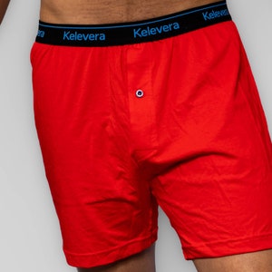 Crimson Collection | Mens Knit Boxers | 100% Cotton Underwear