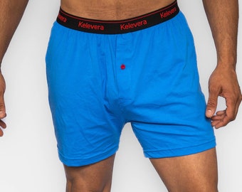 Blue Sky Collection | Mens Knit Boxers | 100% Cotton Underwear