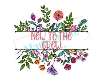 Floral Baby Announcement PNG | Boho Pregnancy Reveal Sublimation (Digital Download)