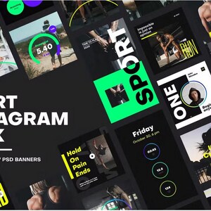 34 Professional Sport Instagram Story and Banner Templates