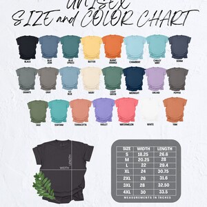 Comfort Colors® Blank Shirt, Comfort Colors Tee, Blank T-Shirt, Comfort Colors T-Shirt image 5