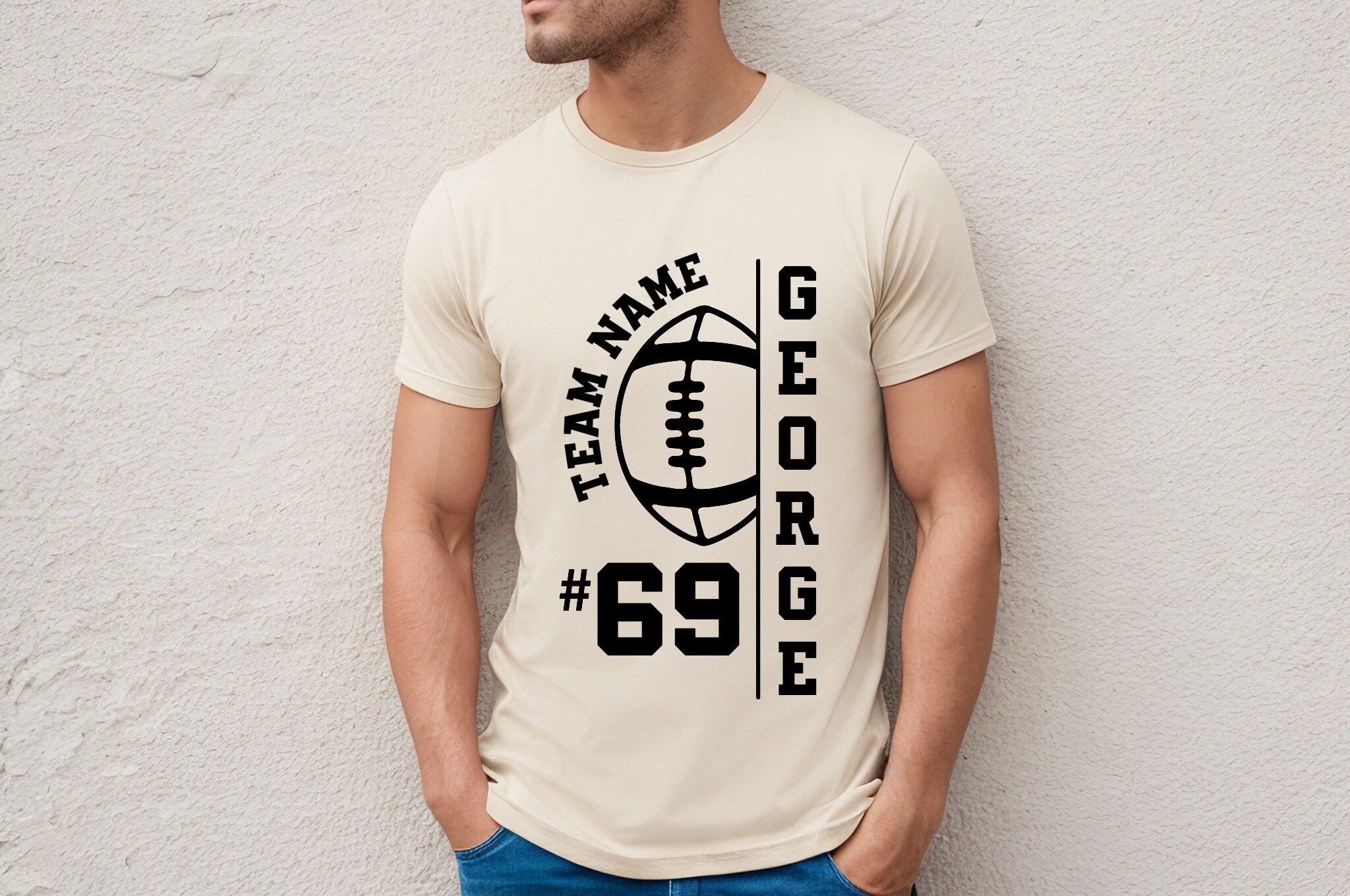 Custom Football Shirt Personalized Team Shirt Football Team Etsy