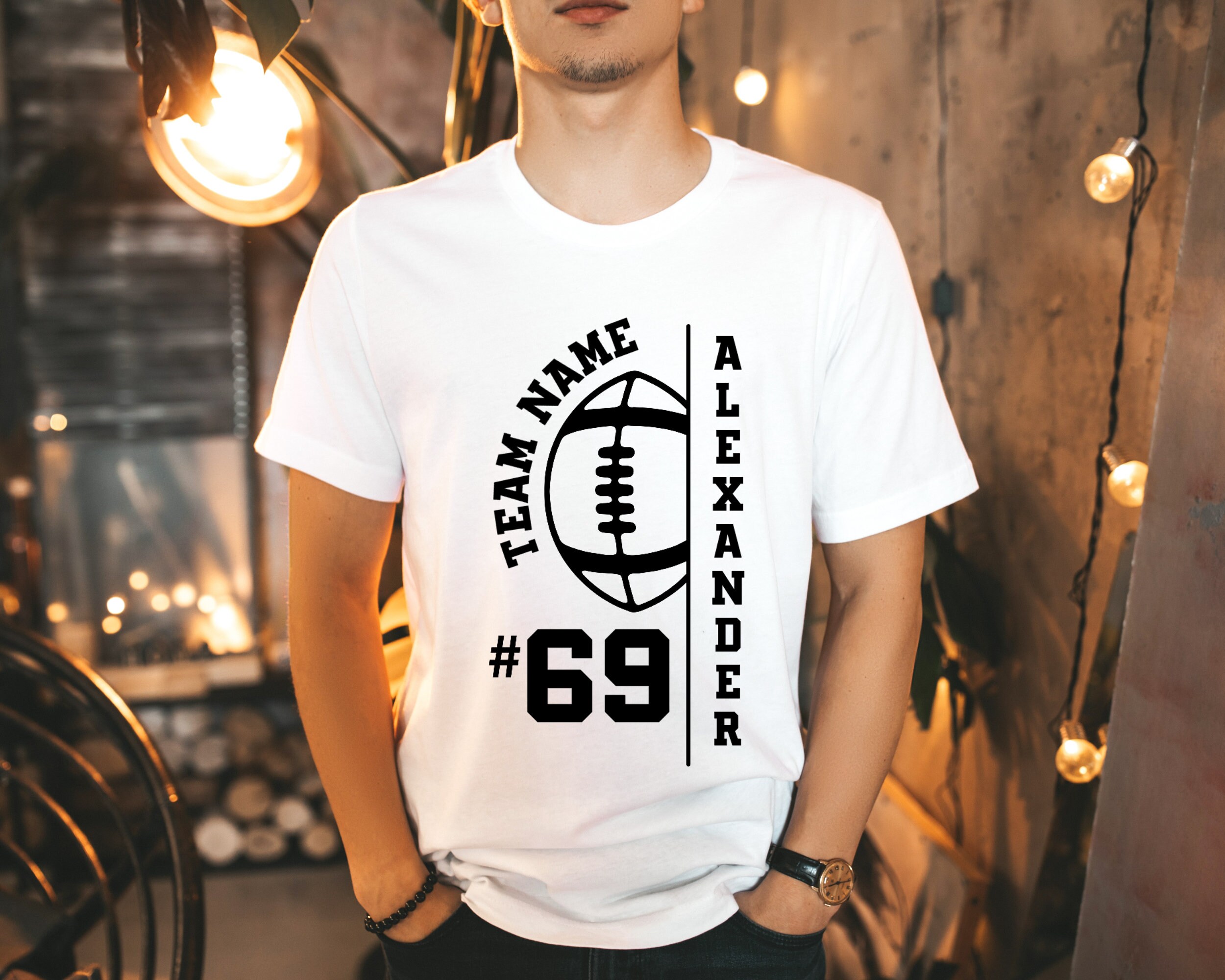 Custom Football Shirt Personalized Team Shirt Football Team Etsy