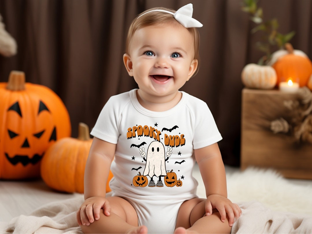 Spooky Dude Shirt Halloween Kids Shirt Cute Ghost Shirt - Etsy