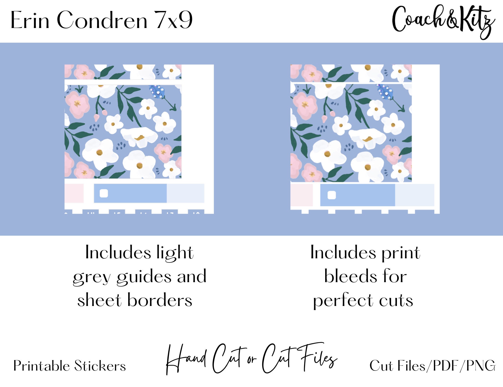 Kit 55 Erin Condren 7x9 June Monthly Printable Planner Stickers Bonus ...