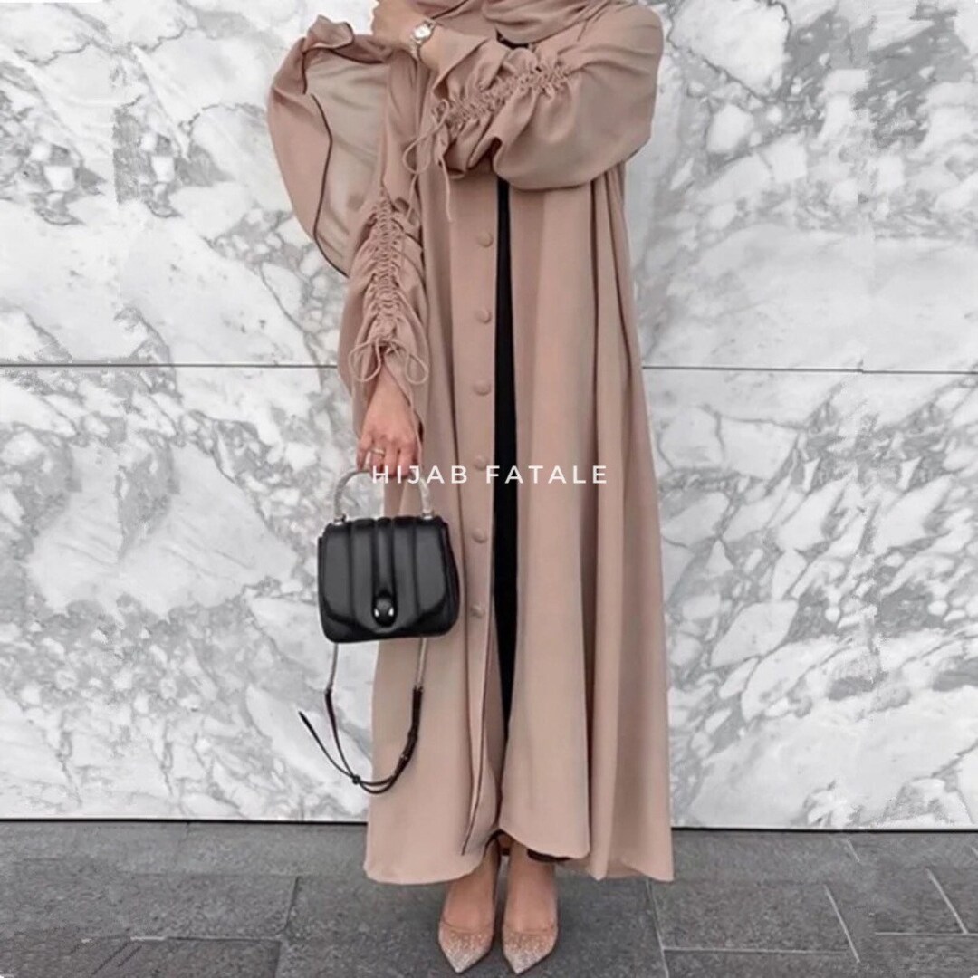 Abaya Drawstring Arm Abaya Eid Ramadan Hijab Maxi Dress Muslim Etsy