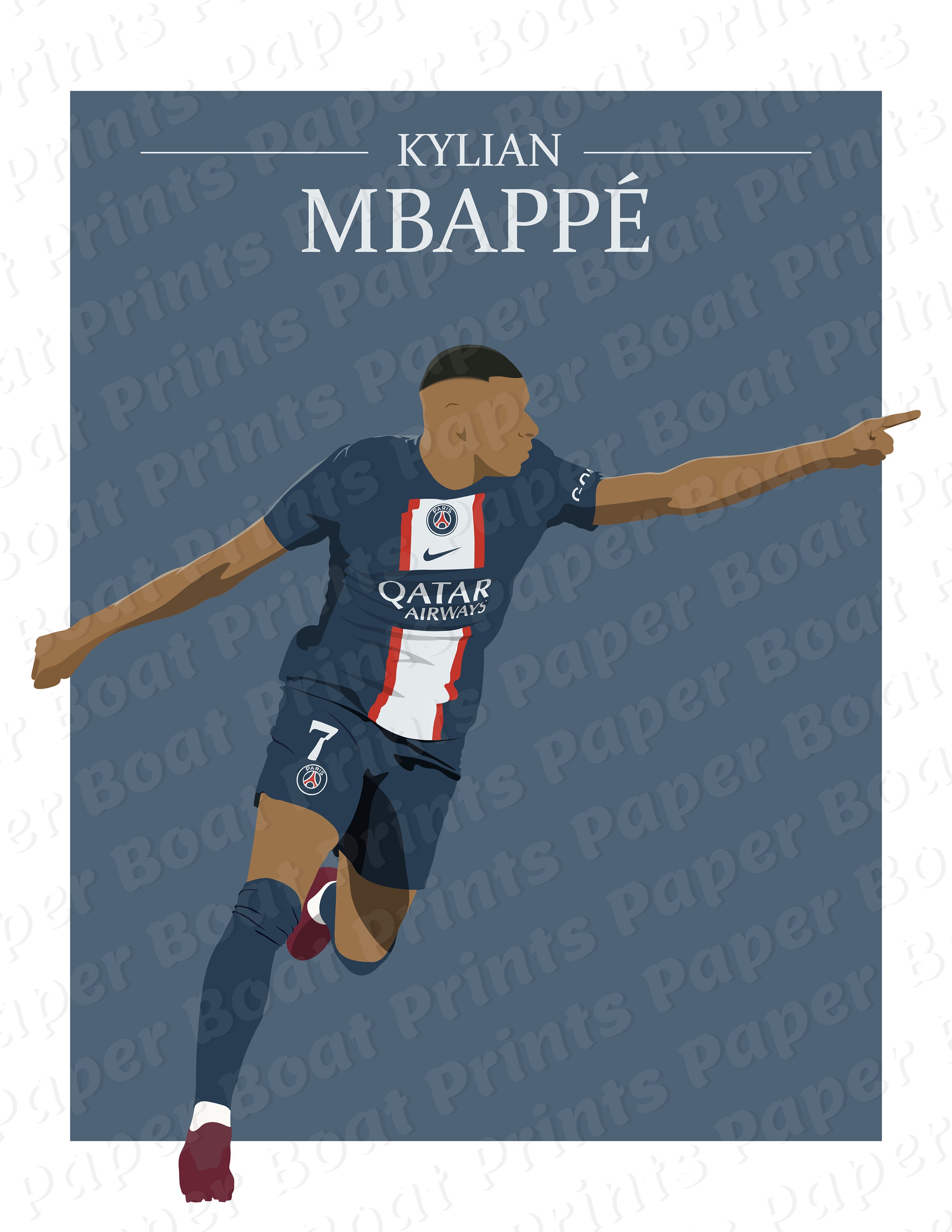 Affiche PSG - Messi - Neymar - Mbappé - Brillant de haute qualité -  Convient pour