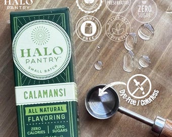 CALAMANSI Natural Flavoring Extract: Baking, Dessert & Drink Recipes (2oz Bottle) - *Colorless/Dye-Free*