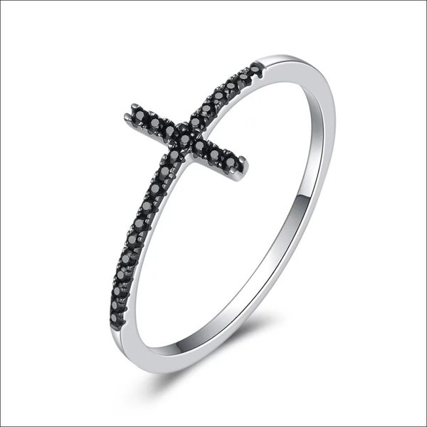 Diamond Cross Rings