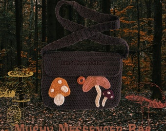 Pattern only- Mushy Messenger Bag- Crochet Pattern