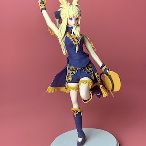 Handmade FFXIV anime clay , custom figure clay. 90% like image, commission game, manga, OC, cartoon