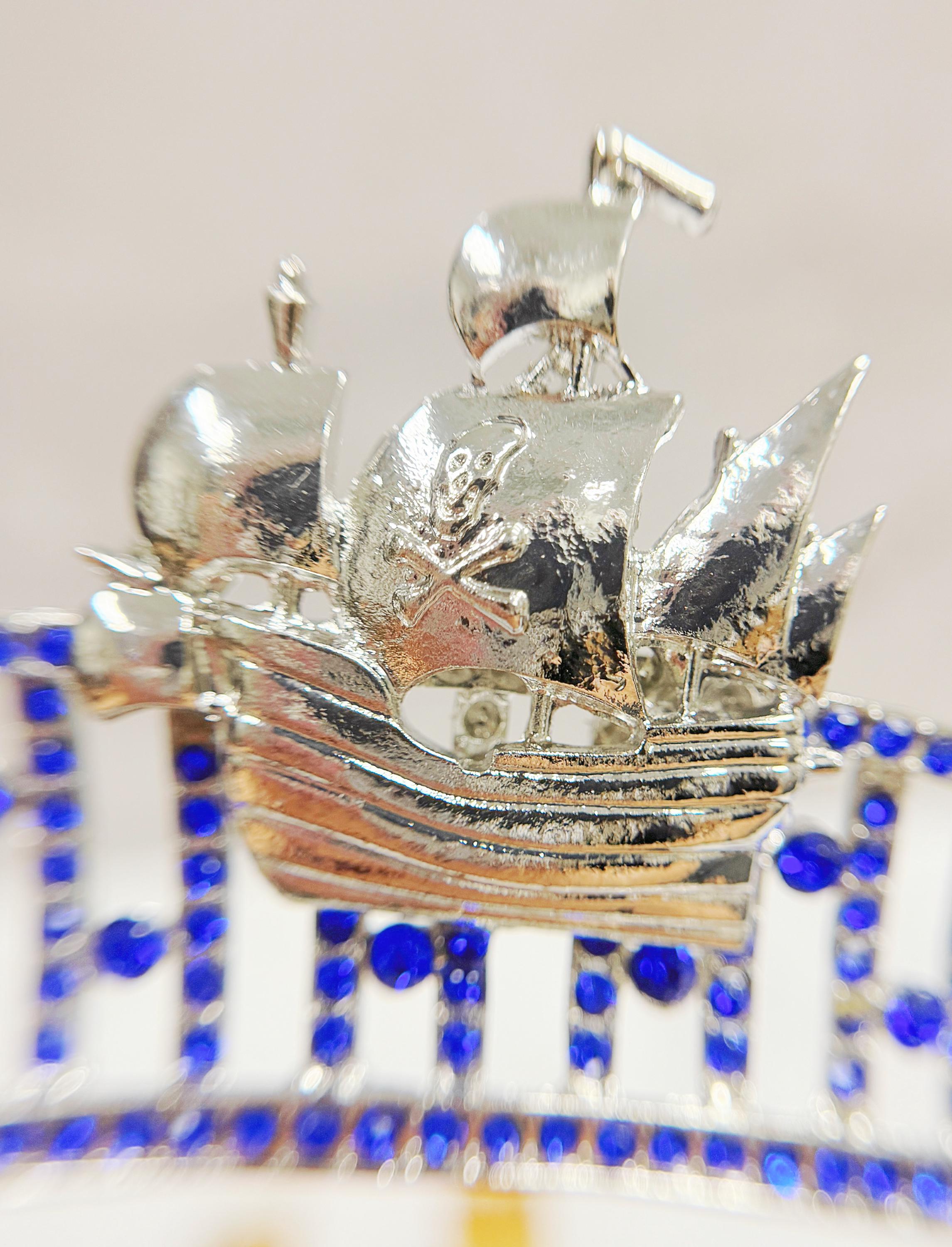 Pirate Queen Tiara, Silver Tiara, Costume Headpiece, Halloween Crown, Cosplay Handmade Pirate Skull Crown With Thorns, Gothic Cosplay - Etsy main image 2
