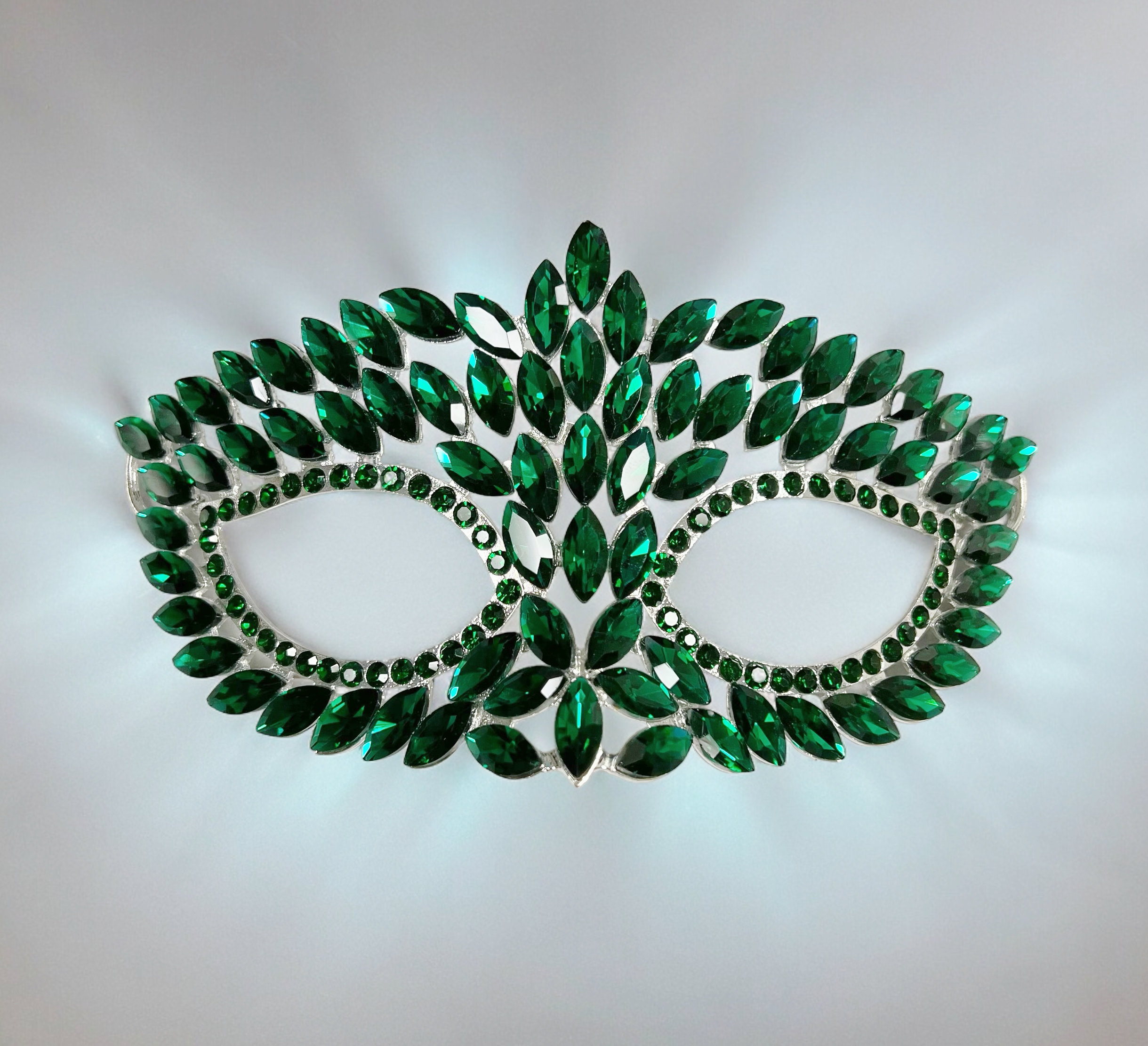 Maschera Rete Con Strass Per Tutto Il Viso - Copricapo Decorativo Per Feste, Halloween, Costume, Taglia Unica