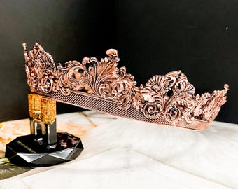 Copper Royal Prince Crown: Vintage Renaissance Headpiece - Etsy