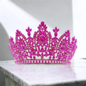 Tiara Crown Fuchsia - Etsy