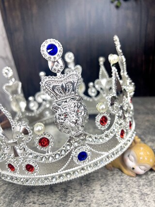 Lurrose Corona Con Strass Argento Per Donna E Ragazza, Diadema Da Sposa Per Compleanno E Matrimonio