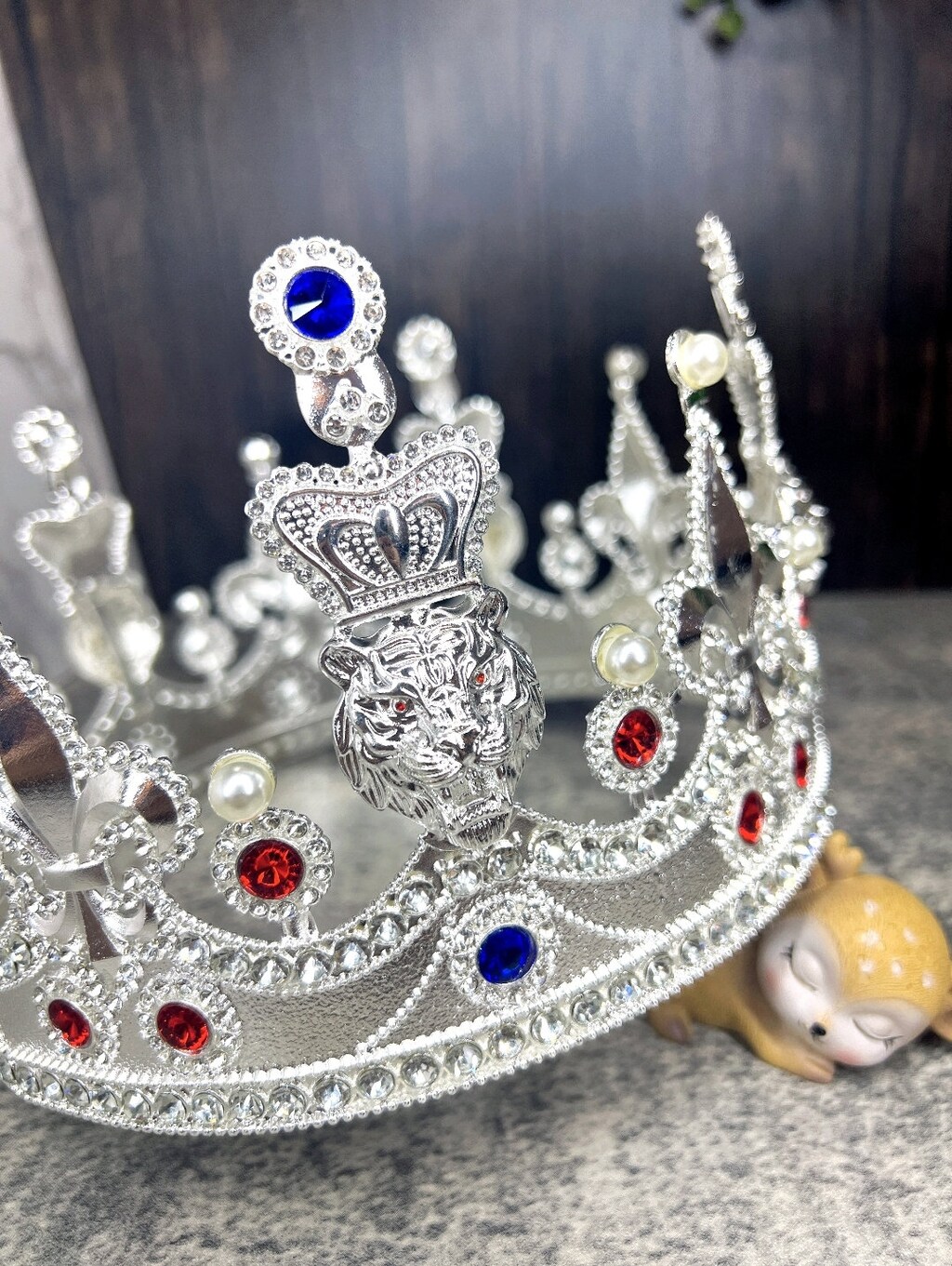 Lurrose Corona Con Strass Argento Per Donna E Ragazza, Diadema Da Sposa Per Compleanno E Matrimonio