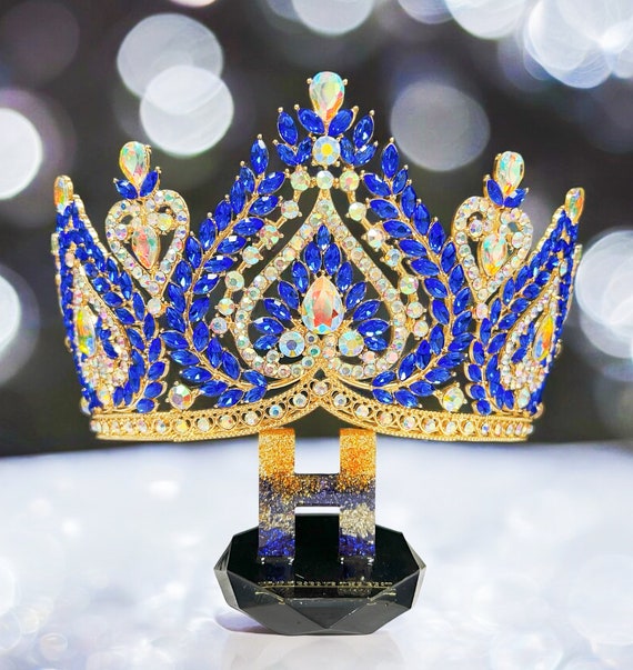Corona Rotonda Con Strass In Lega Barocca Corona In Oro Tiara Di Cristallo Corona Con Strass Corona Da Principessa Corona Per Capelli Da Ballo Accessori Per Capelli Da Sposa Corona Regina