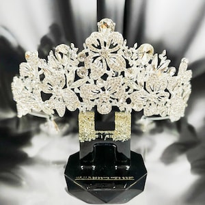 Coroa de flores, Coroa de casamento floral, Coroa de flores de noiva, Coroa de flores de prata, Coroa de cristal, Adereço de cabeça de dama de honra, Tiara de concurso, Coroa de baile