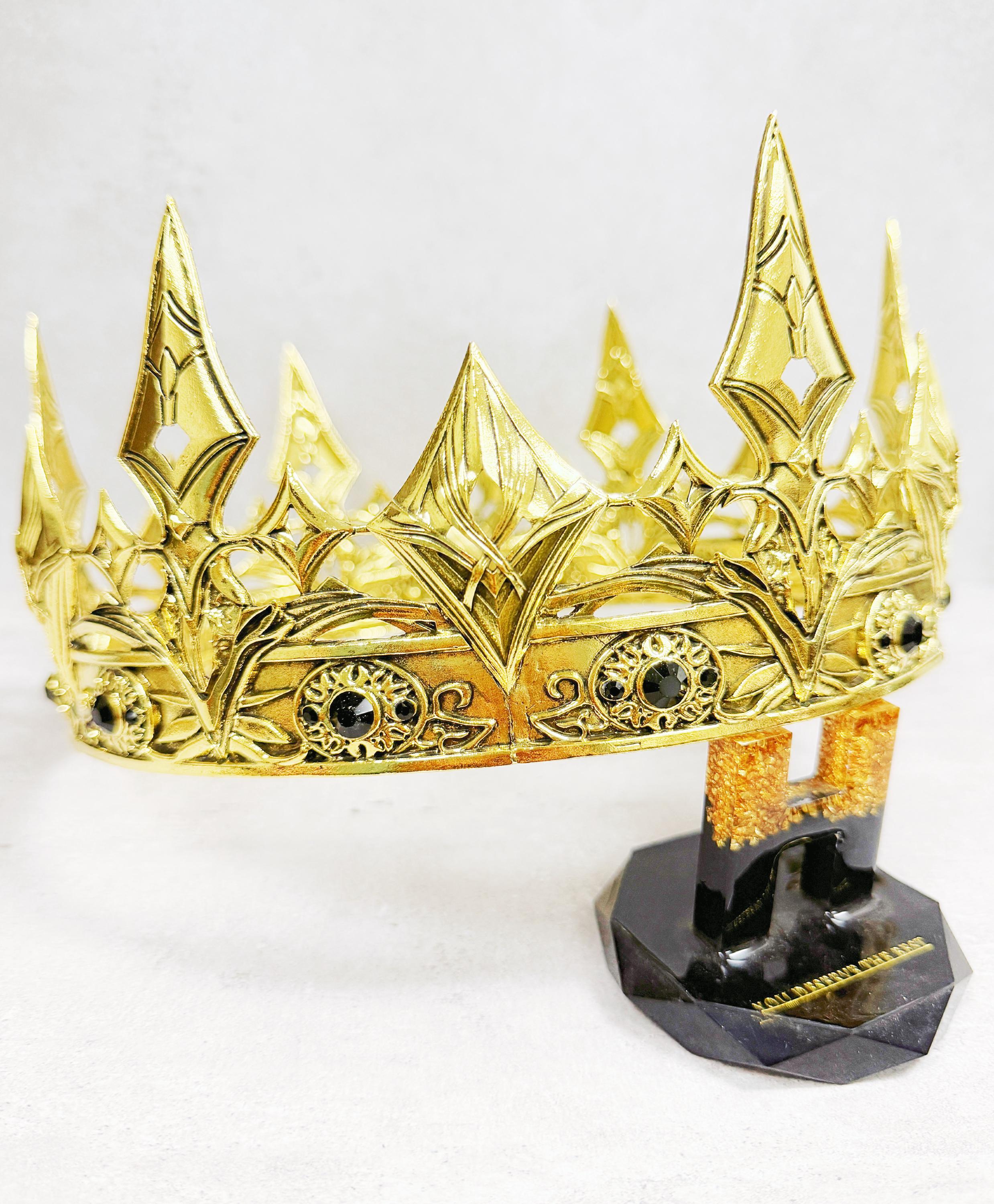 Gold Regal Crown, Prince Crown, Renaissance Faire, Costume Headpiece ...